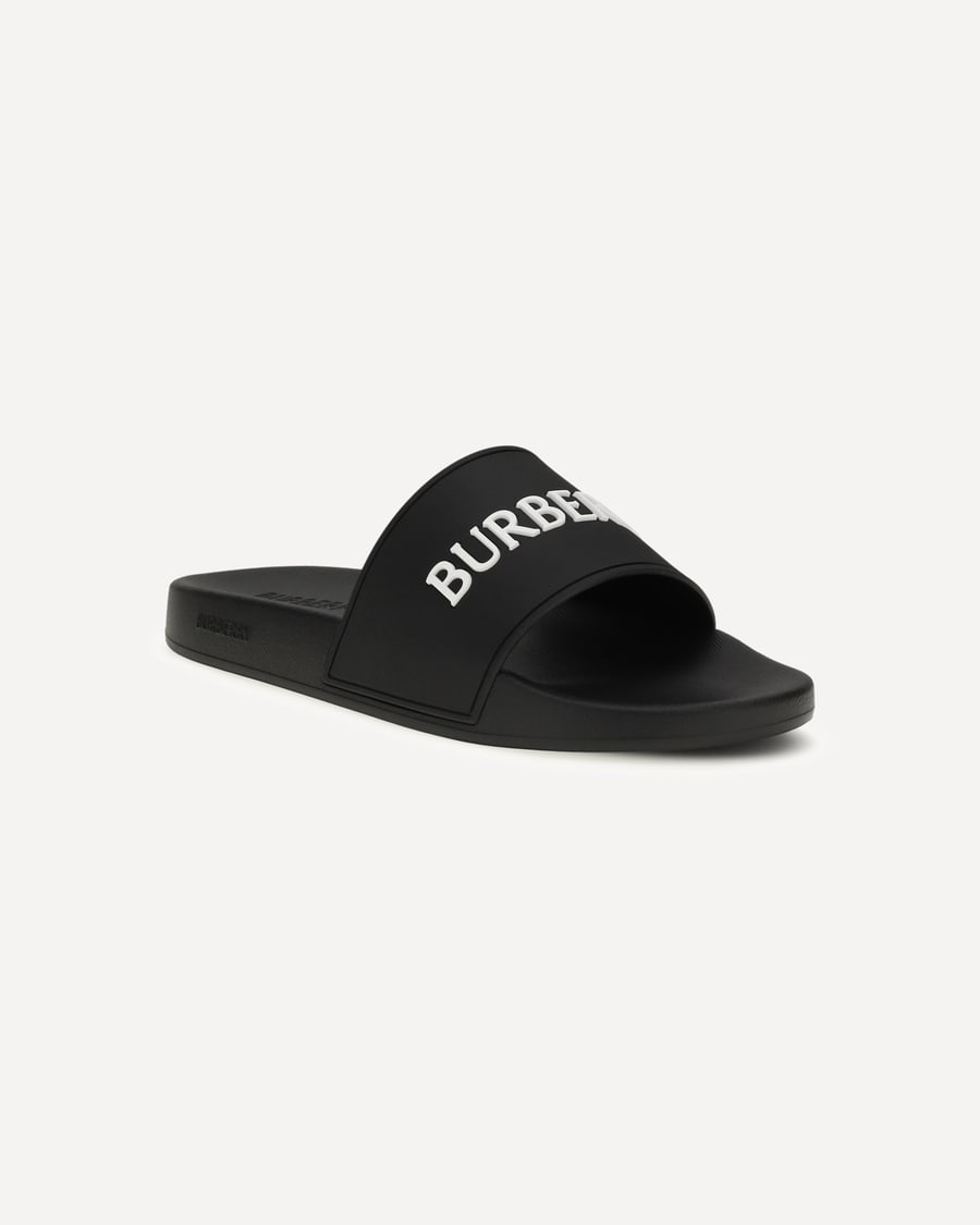 Burberry Logo Slippers, view 4