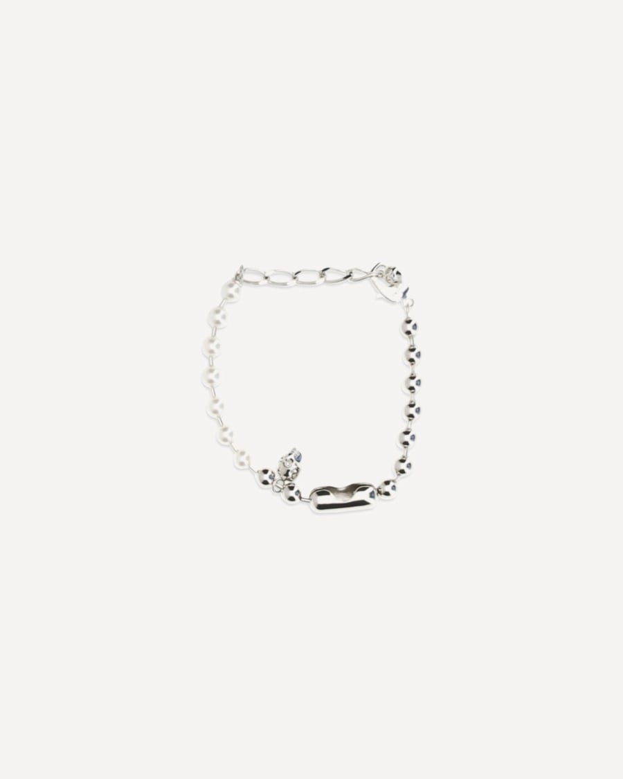 Alexander McQueen Pearl skull Bracelet, view 4