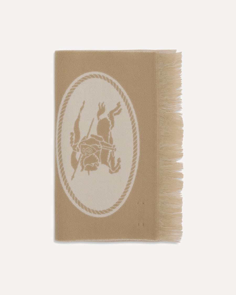 Burberry Logo wool Scarf, view 3
