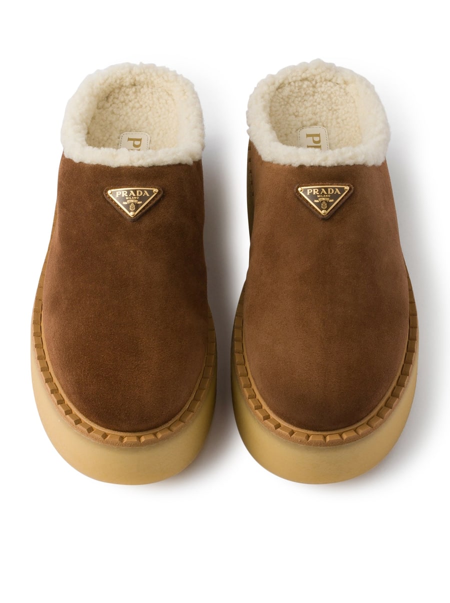 Prada SUEDE MULES, view 4