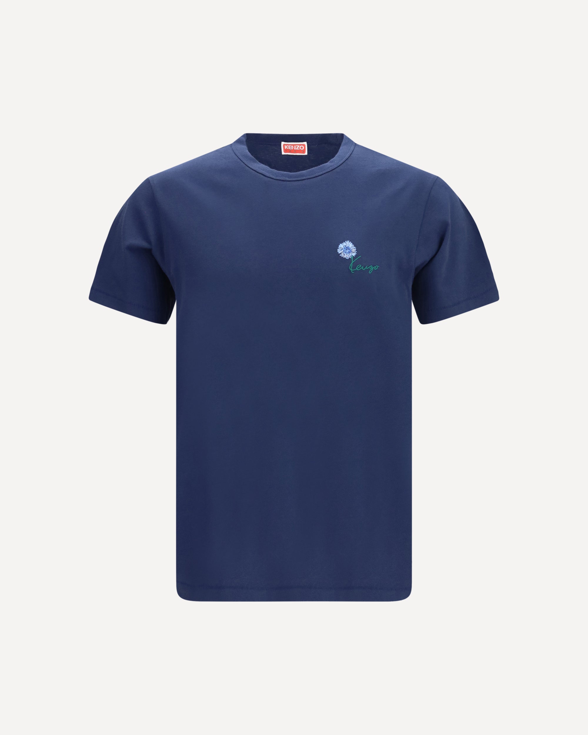 KENZO Kenzo Tulip embroidered cotton T-shirt