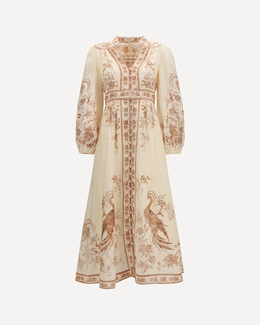 Zimmermann Indra Plunge floral Dress, view 3