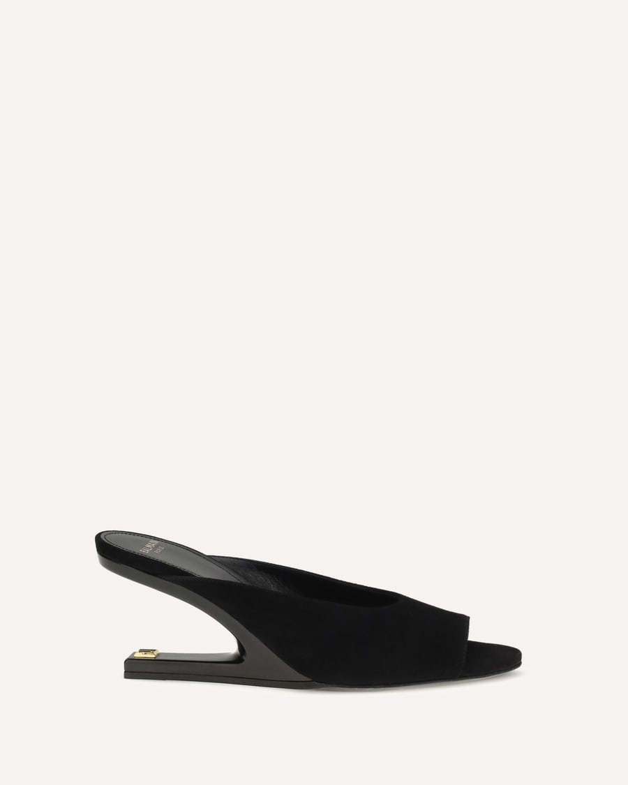 Balmain Suede open-toe Mules