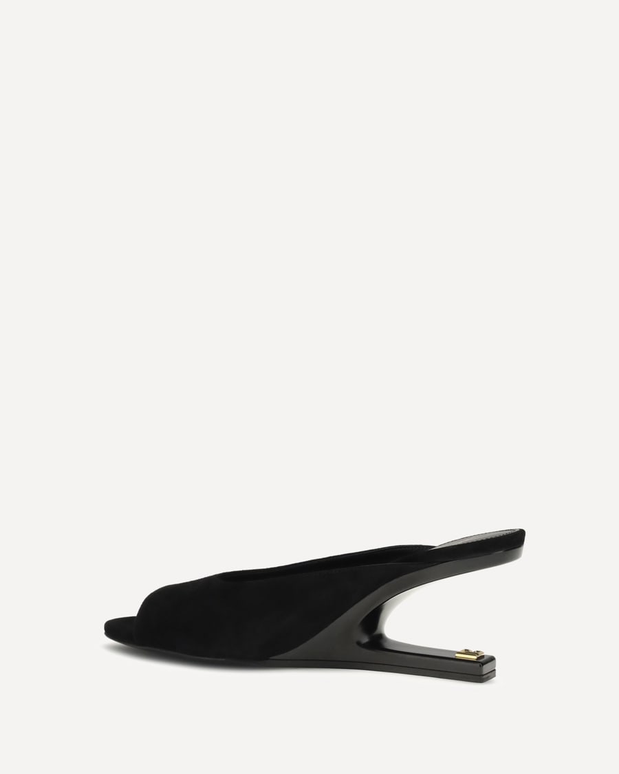 Balmain Suede open-toe Mules, view 2