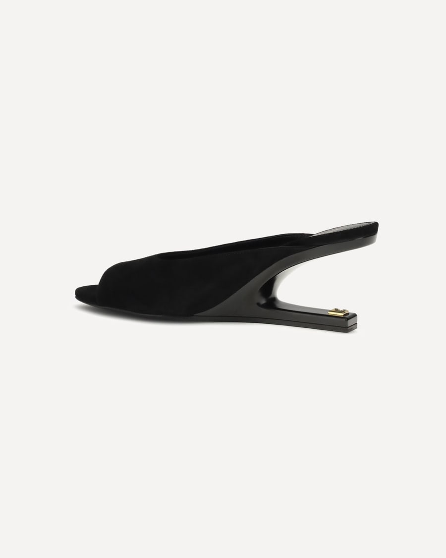 Balmain Suede open-toe Mules, view 5