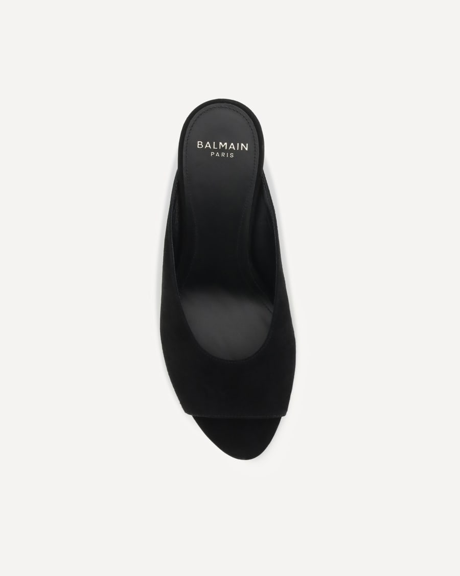 Balmain Suede open-toe Mules, view 6