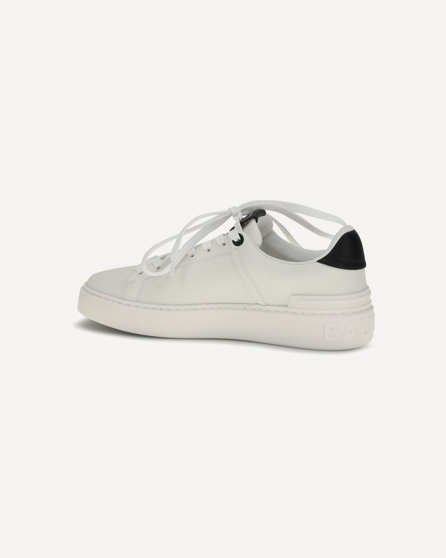 Balmain B-Court Sneakers in calfskin leather, view 5