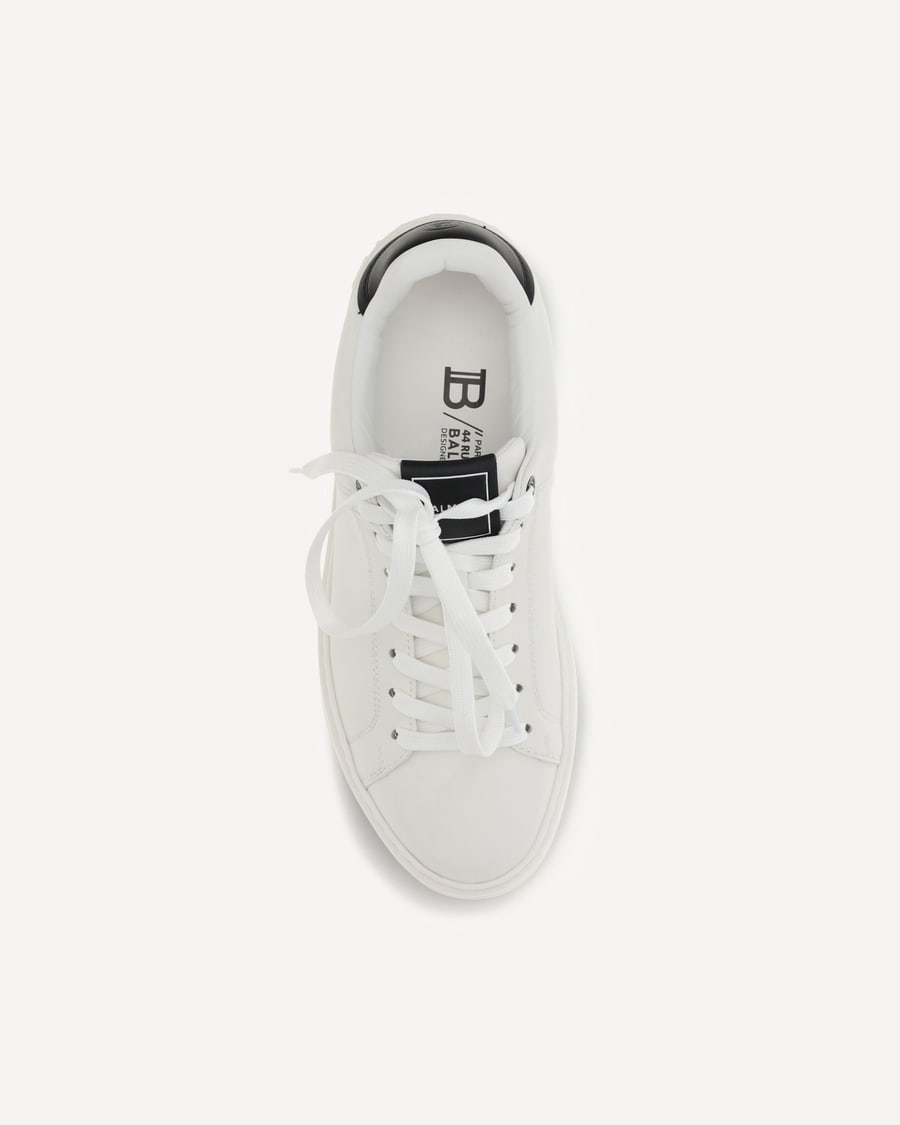 Balmain B-Court Sneakers in calfskin leather, view 6