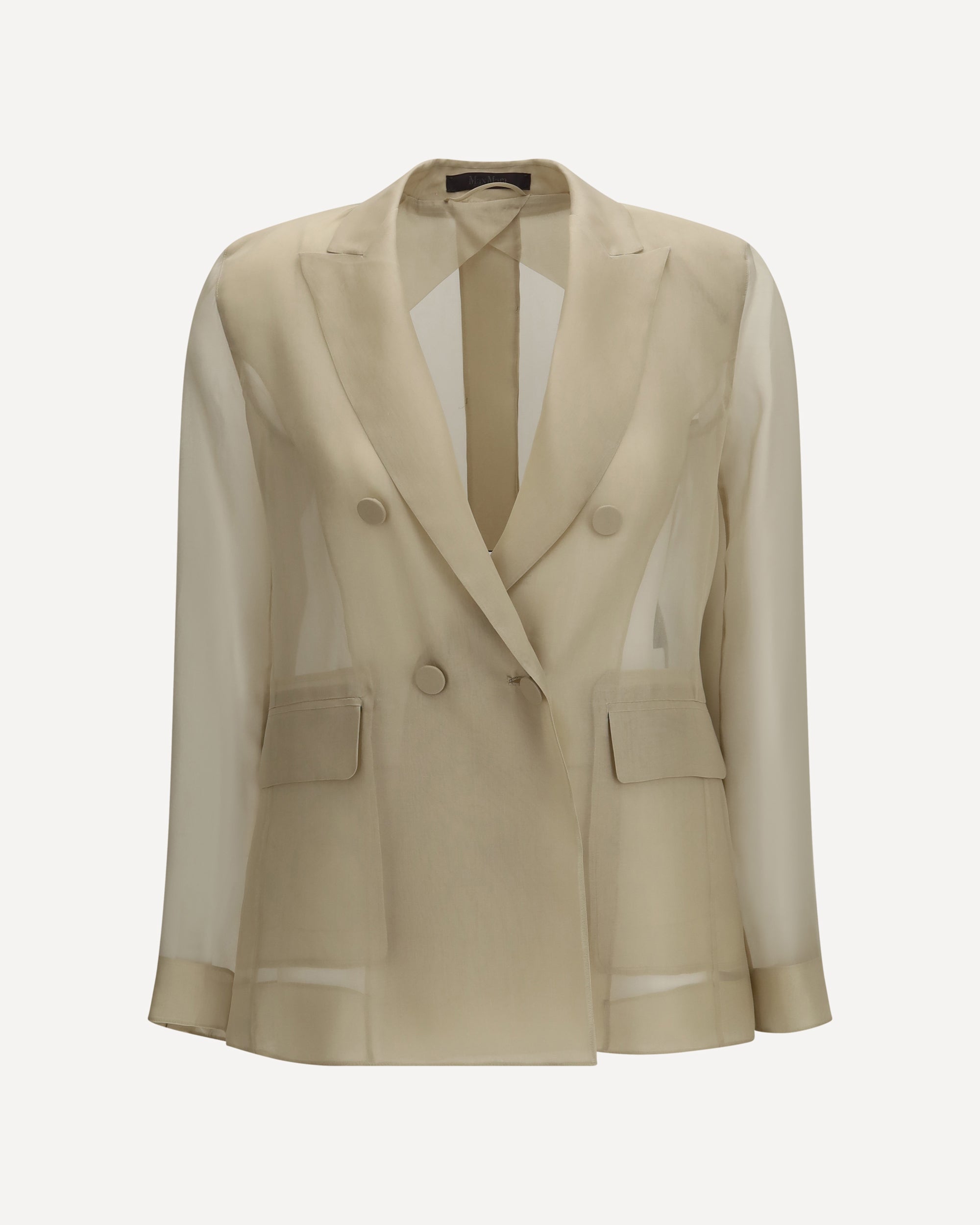 Max Mara Pianoforte Slogan Jacket in silk organza