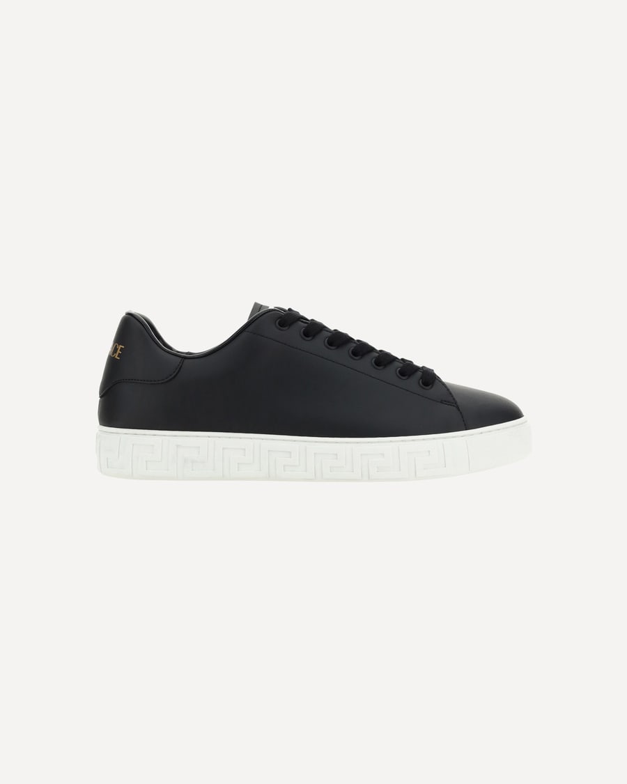 Versace Leather Sneakers, view 3