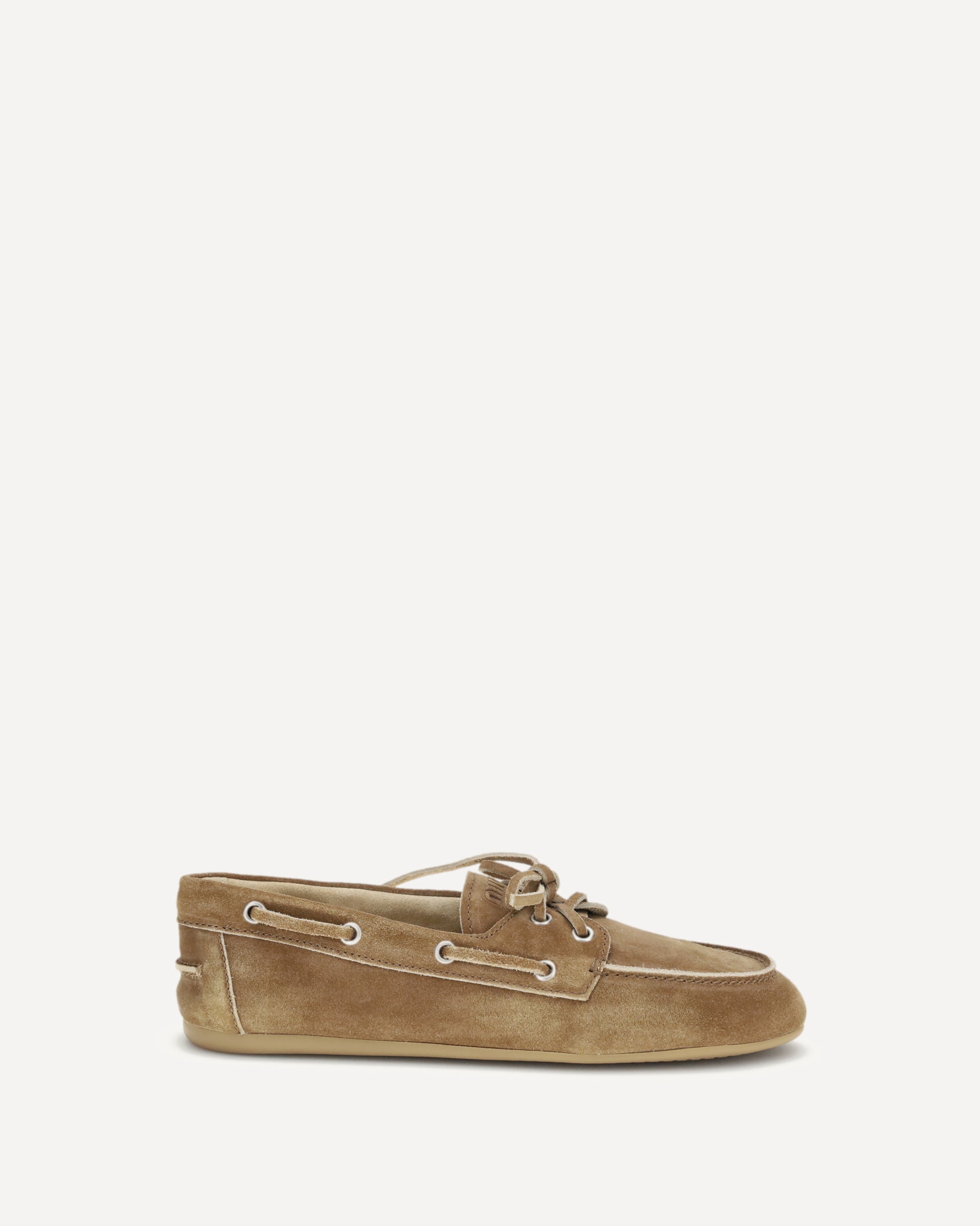 Miu Miu Delavé suede unlined Loafers