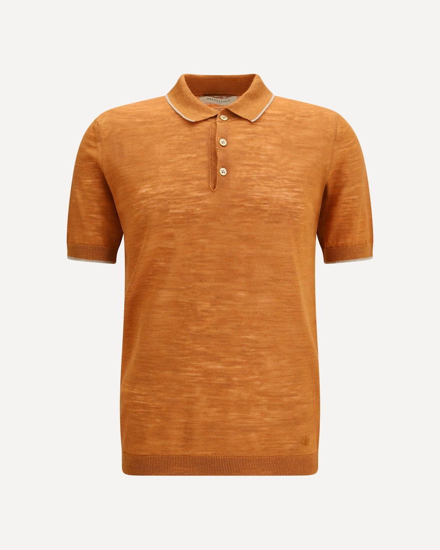 BROOKSFIELD Linen blend Polo
