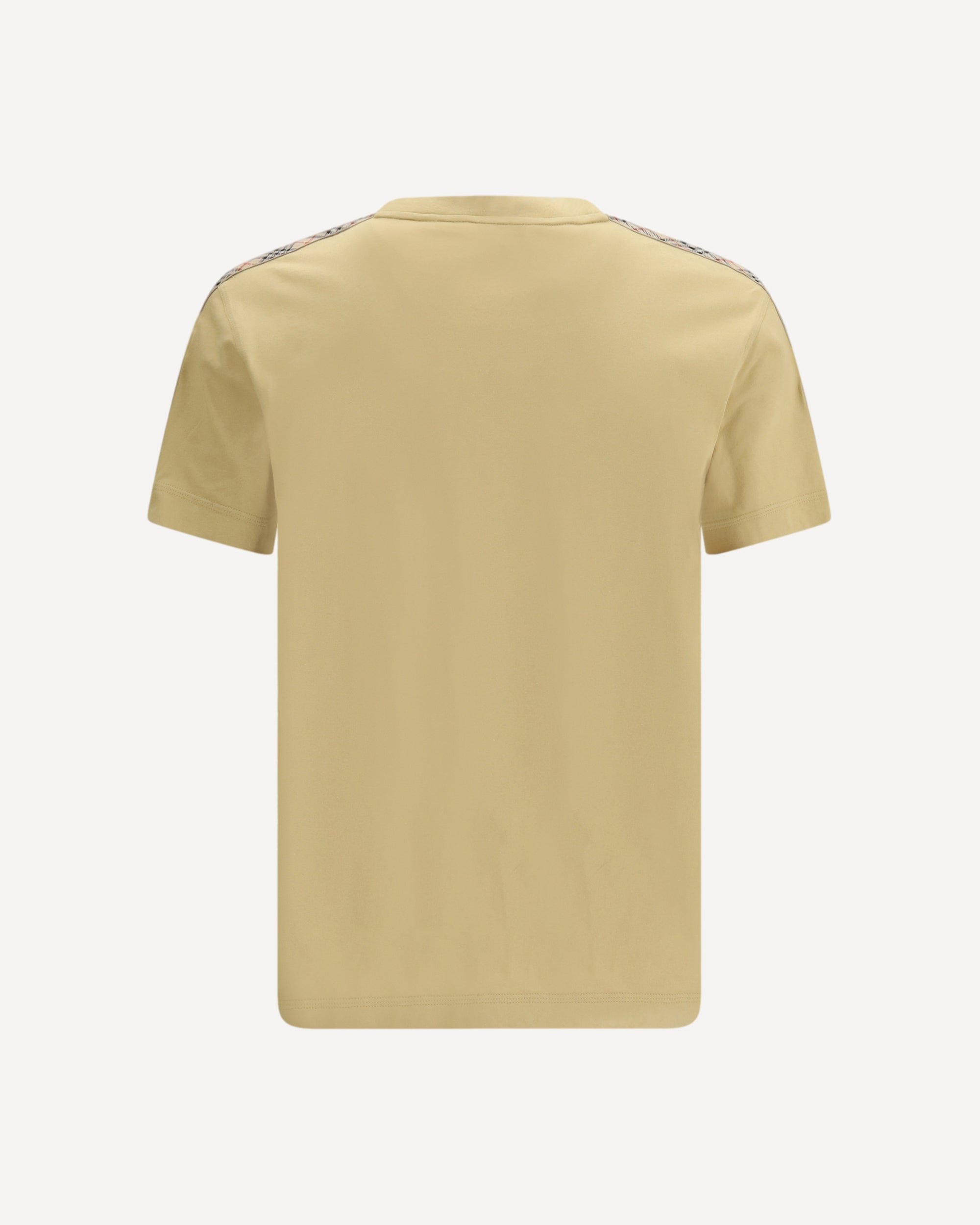 Burberry T-shirt with Check trims, view 2