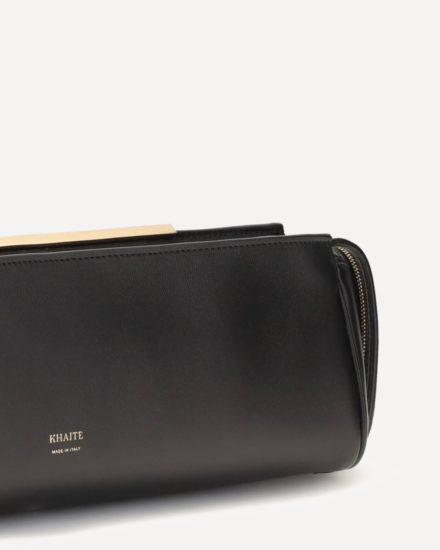 KHAITE Evening leather Clutch, view 6