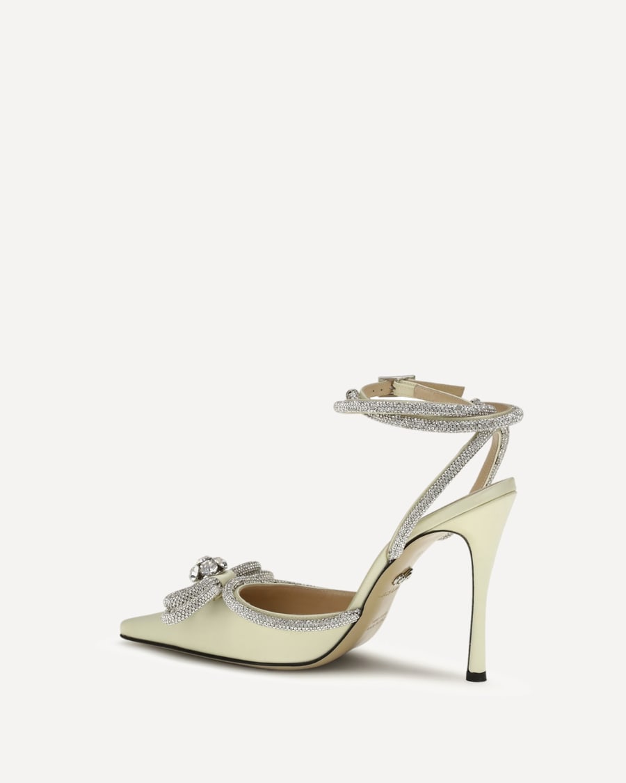 MACH & MACH Satin Pumps, view 2