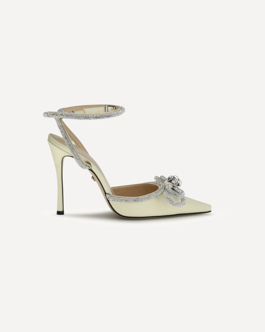 MACH & MACH Satin Pumps, view 3
