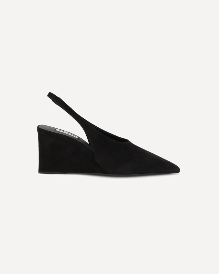 Alaïa Cube wedge slingback Pumps, view 3