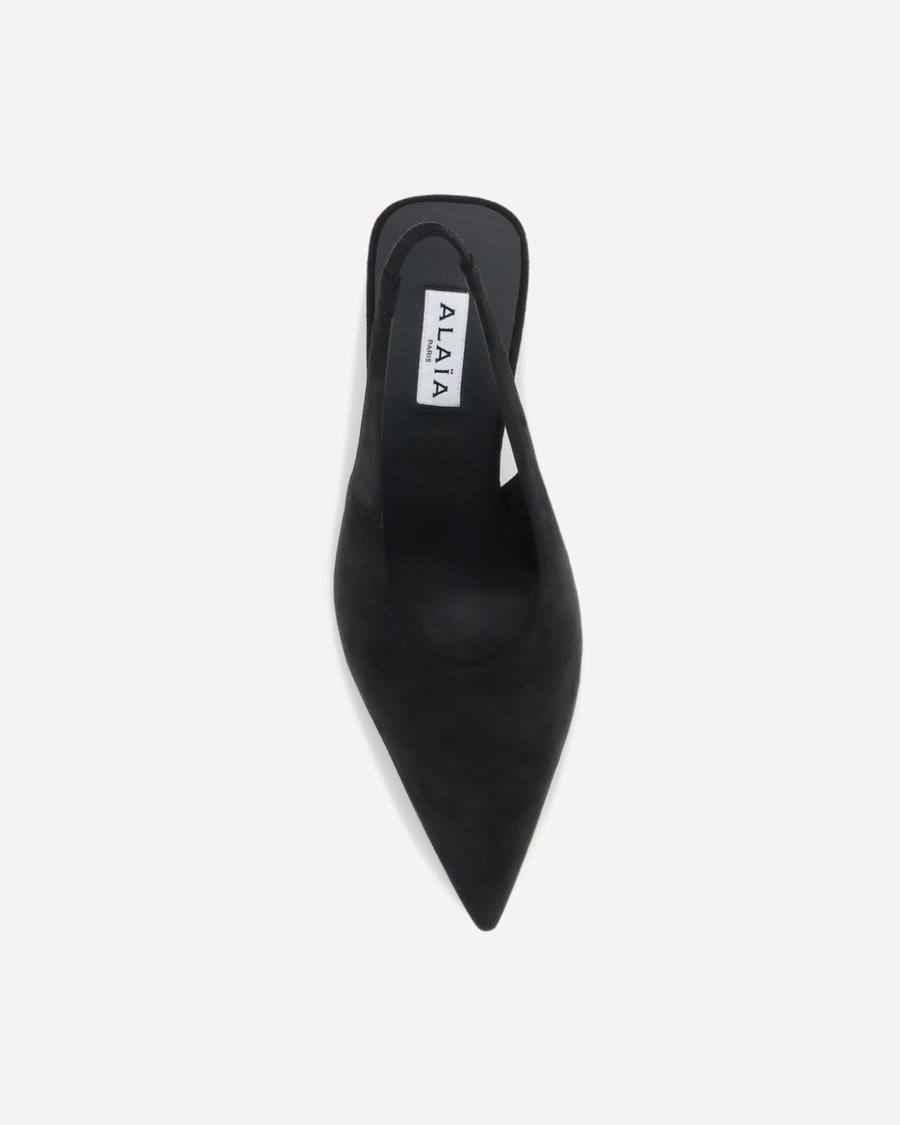 Alaïa Cube wedge slingback Pumps, view 6