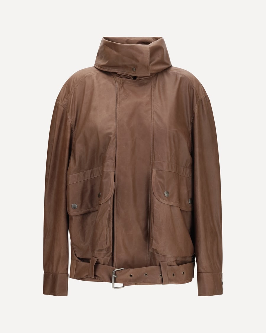 CALVIN KLEIN Isa Leather Jacket