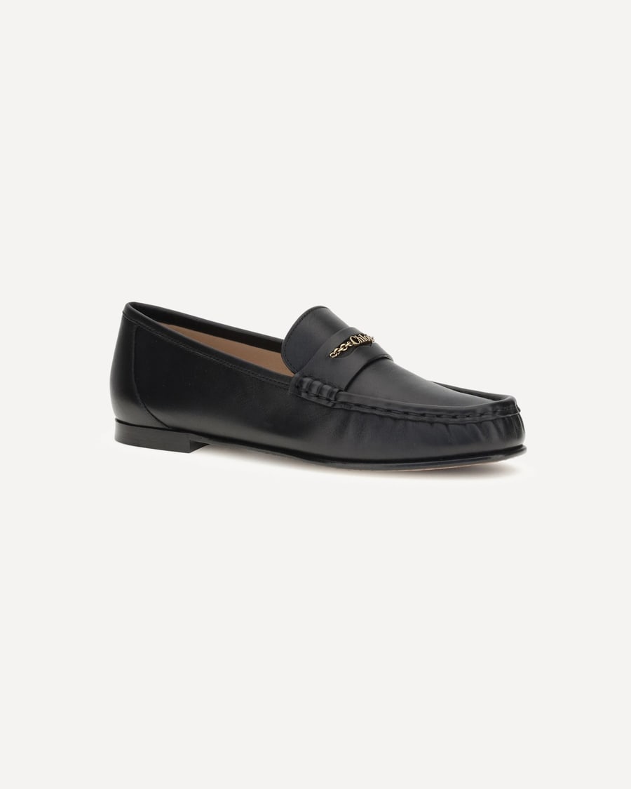 Chloé Leather Loafers, view 4