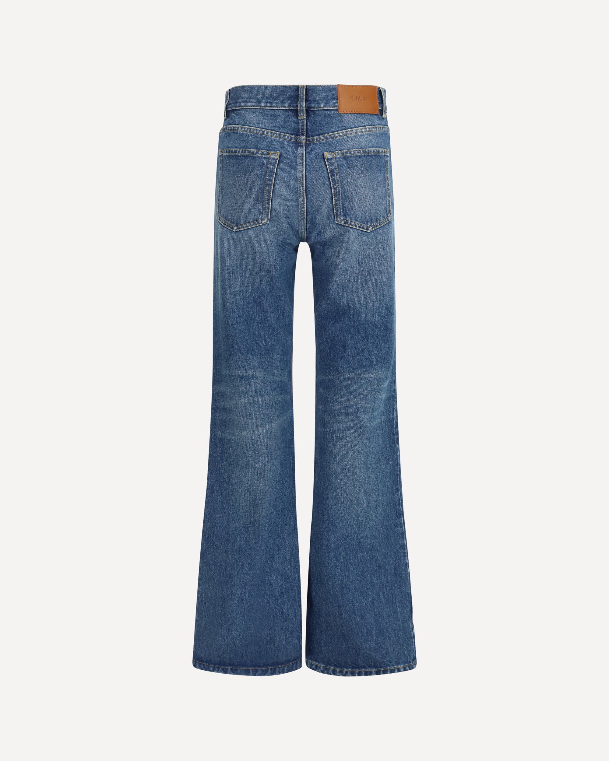 Chloé Jeans flared in organic cotton denim, view 2