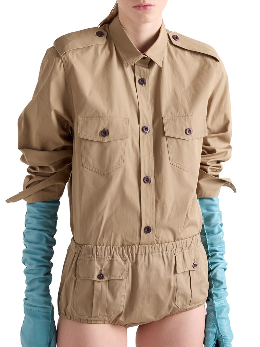 Prada COTTON POPLIN SHIRT, view 3