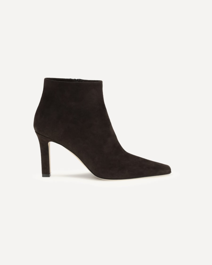 The Row Squared Toe nappa leather ankle Boots, view 3