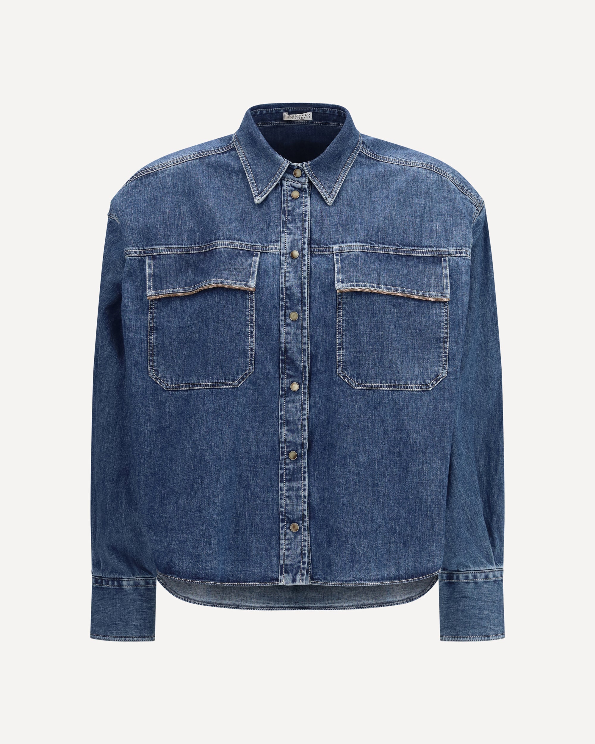 Brunello Cucinelli Denim Shirt with jewel details