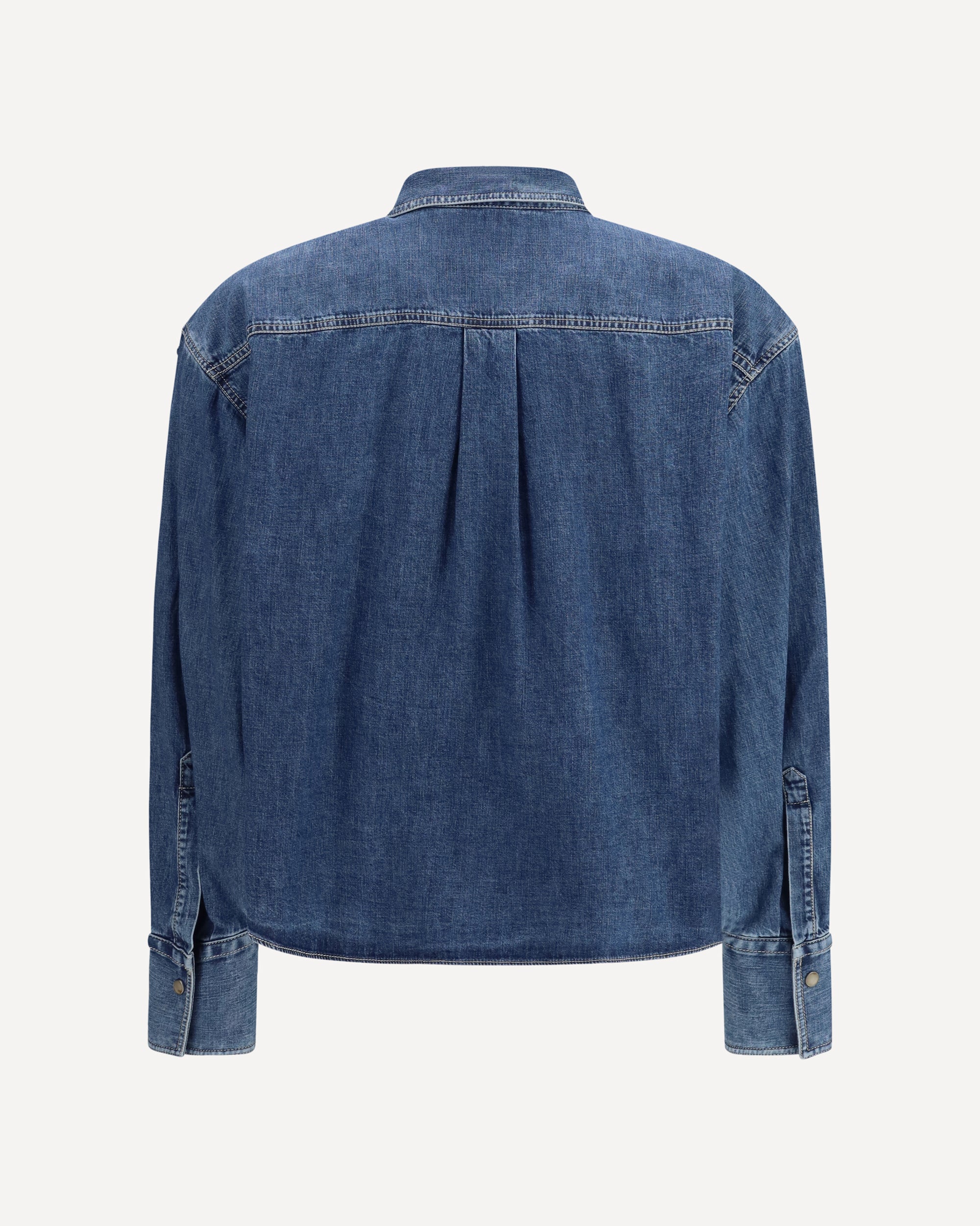 Brunello Cucinelli Denim Shirt with jewel details, view 2