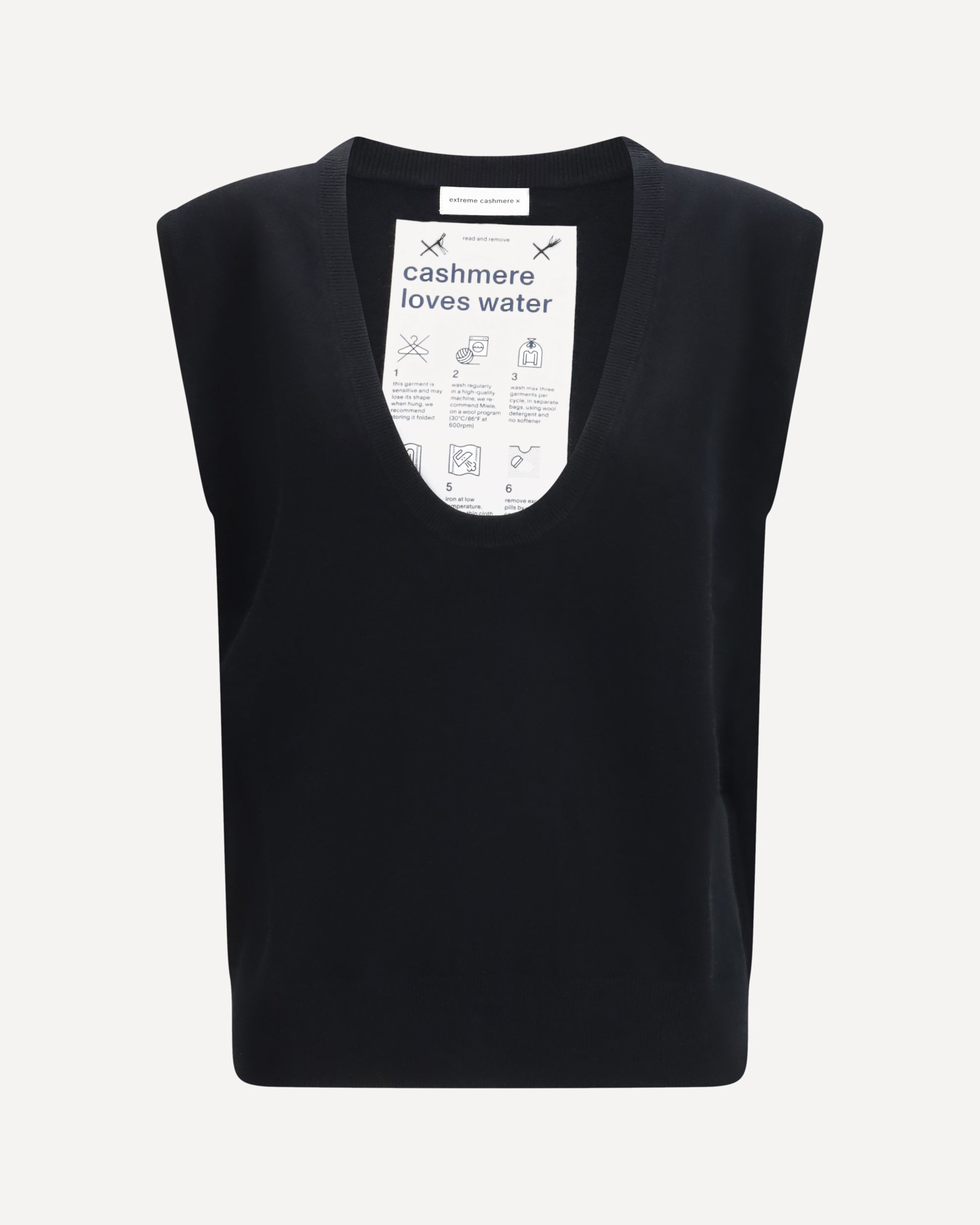 EXTREME CASHMERE n°423 Lord sleeveless Sweater
