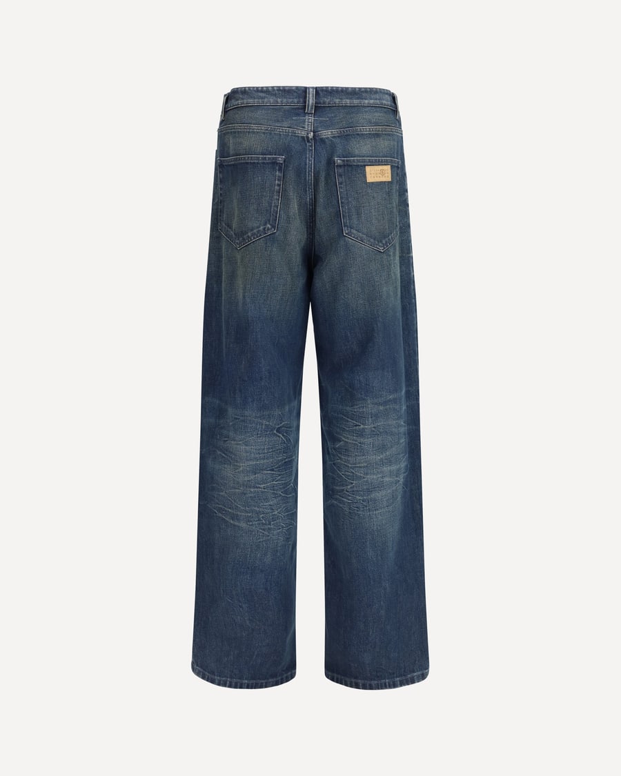 MM6 Five-pocket Pants with panel design, view 4