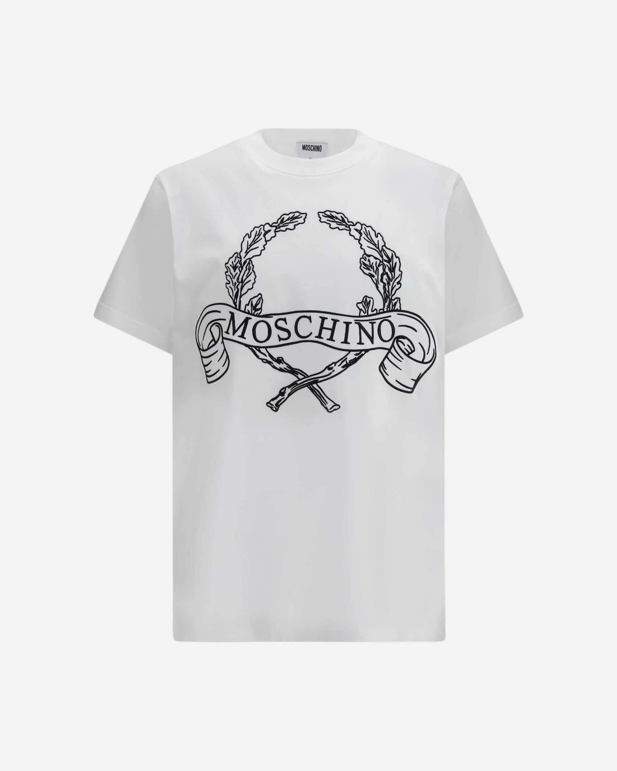 Moschino Maxi Laurel Crown Embroidery T-shirt
