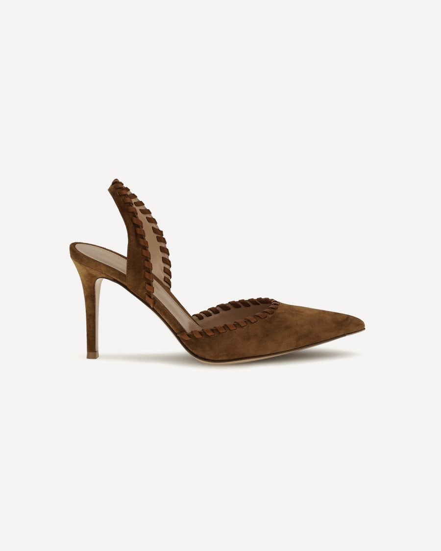 GIANVITO ROSSI Suede Pumps, view 3