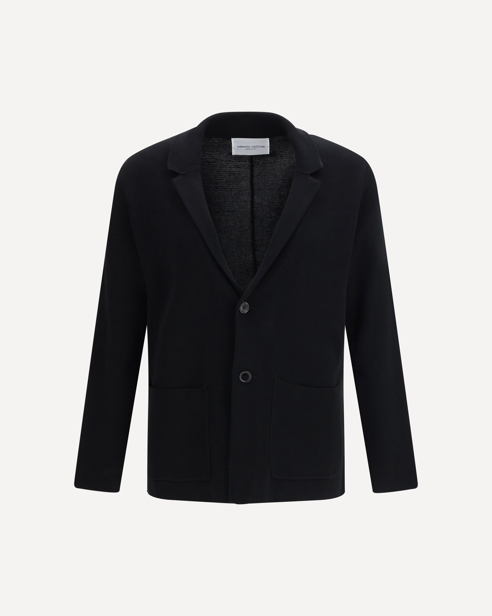 ROBERTO COLLINA Knit Jacket with lapels