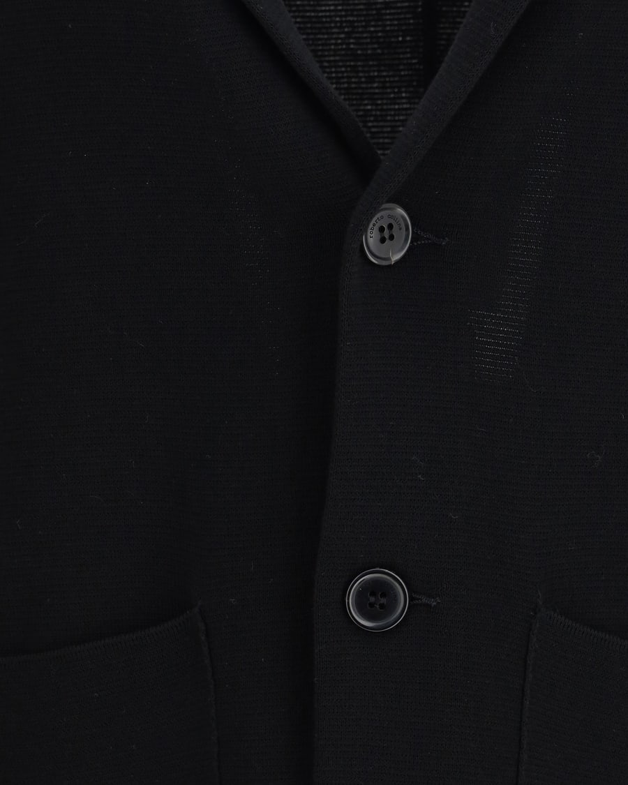 ROBERTO COLLINA Knit Jacket with lapels, view 5