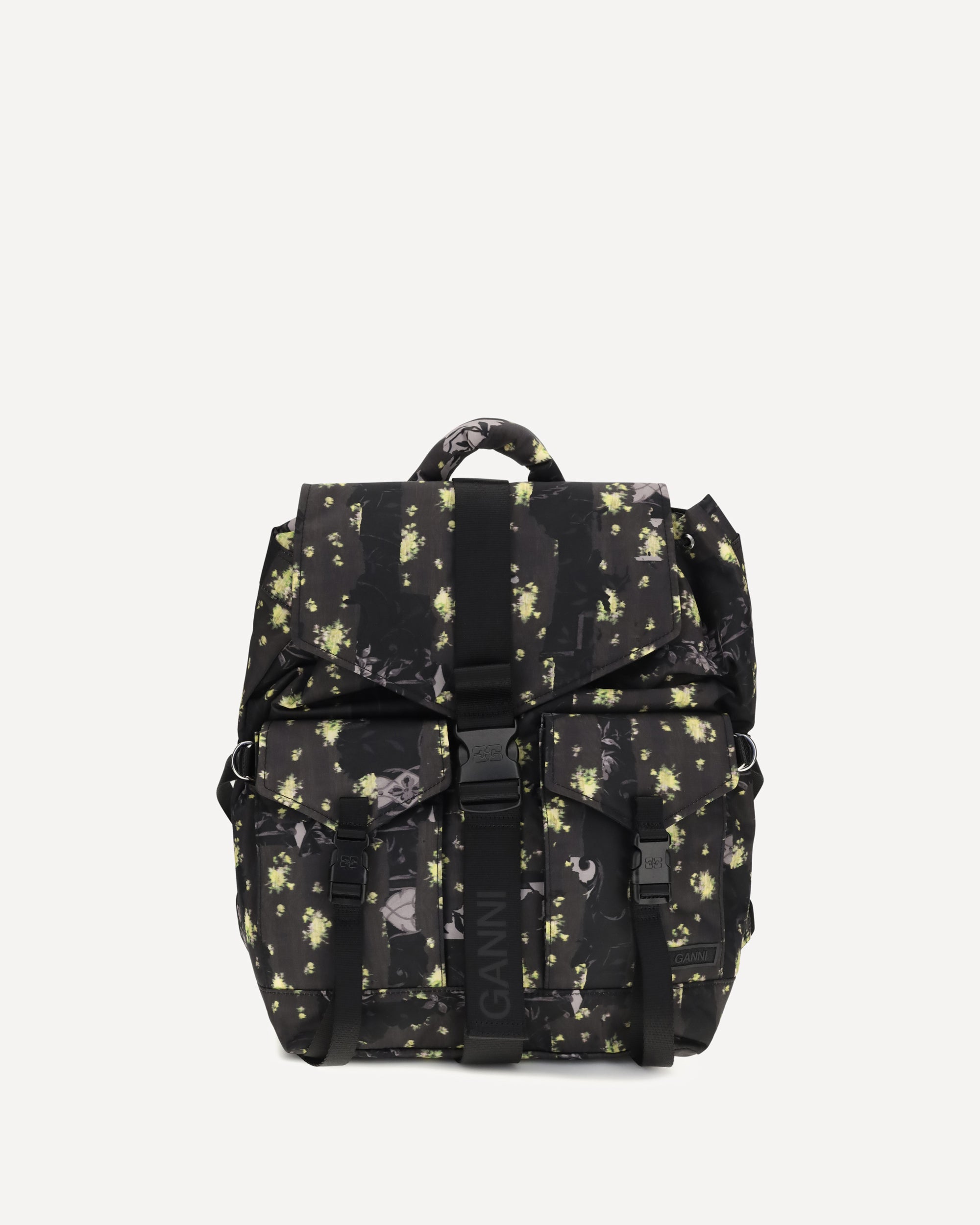 Ganni Re-tech nylon print Backpack