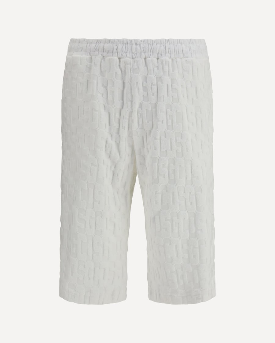 GCDS Shorts with all-over monogram, view 3
