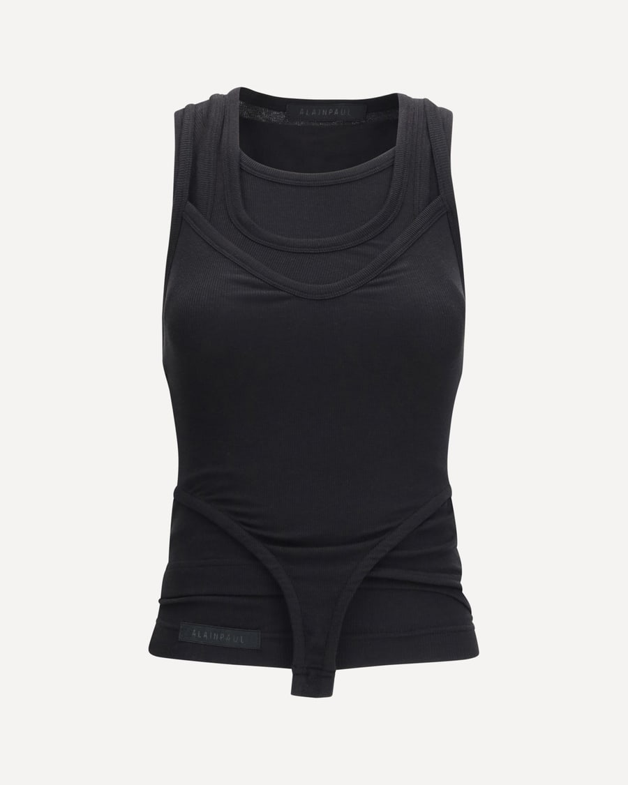 ALAINPAUL Multi Layered Tank Top