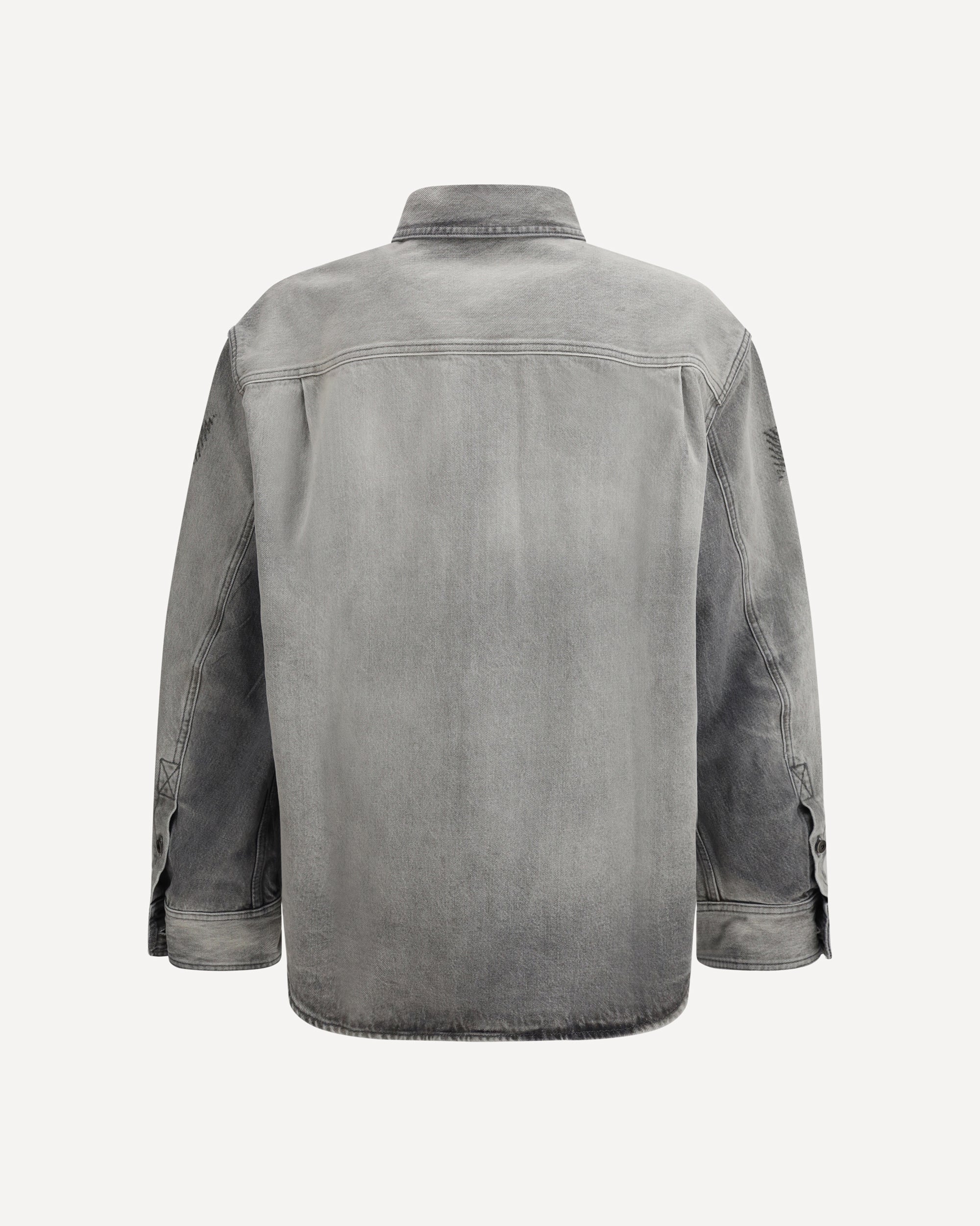 Off-White Diag Military Overshirt in denim, view 2