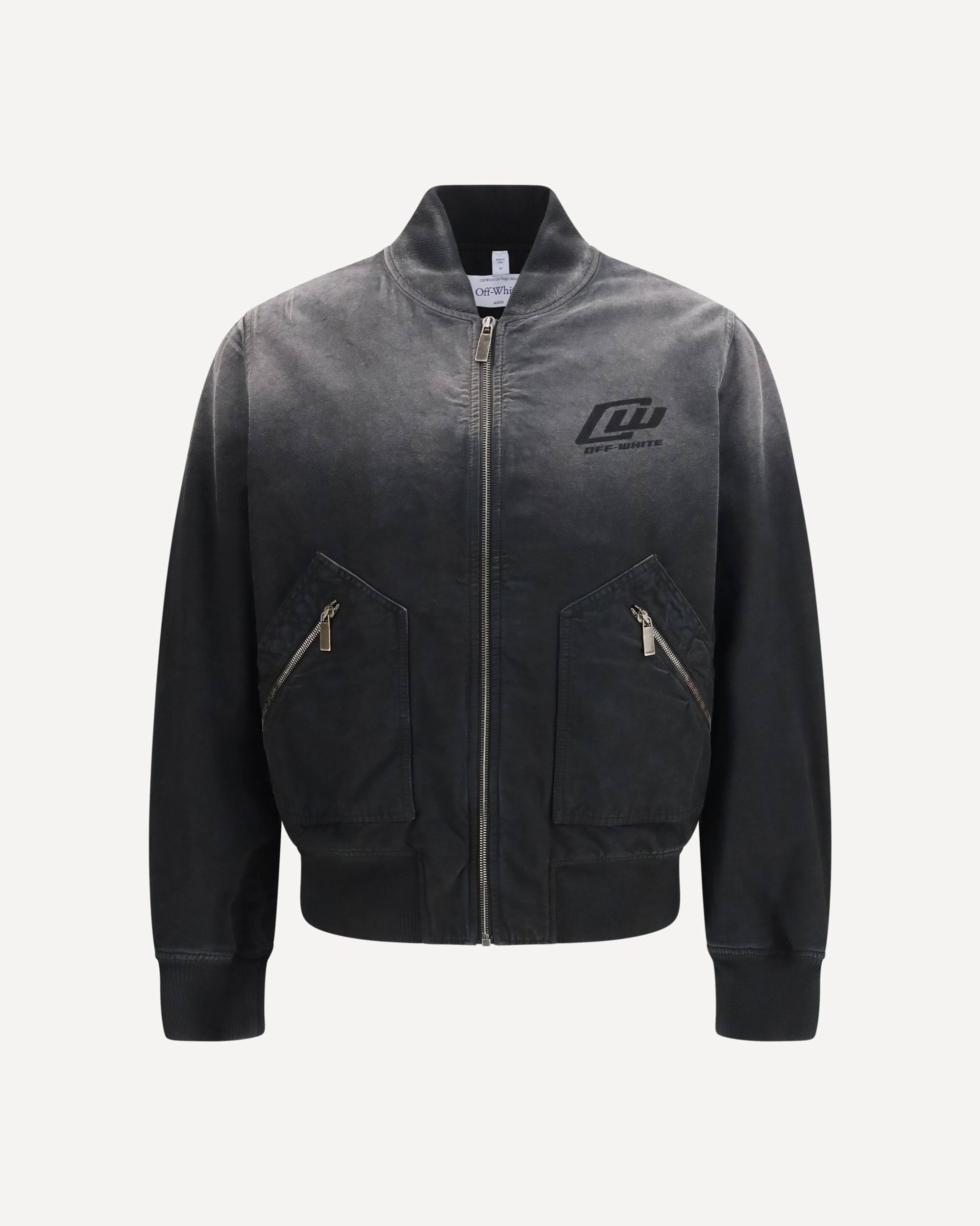 Off-White Washed denim Bomber Jacket