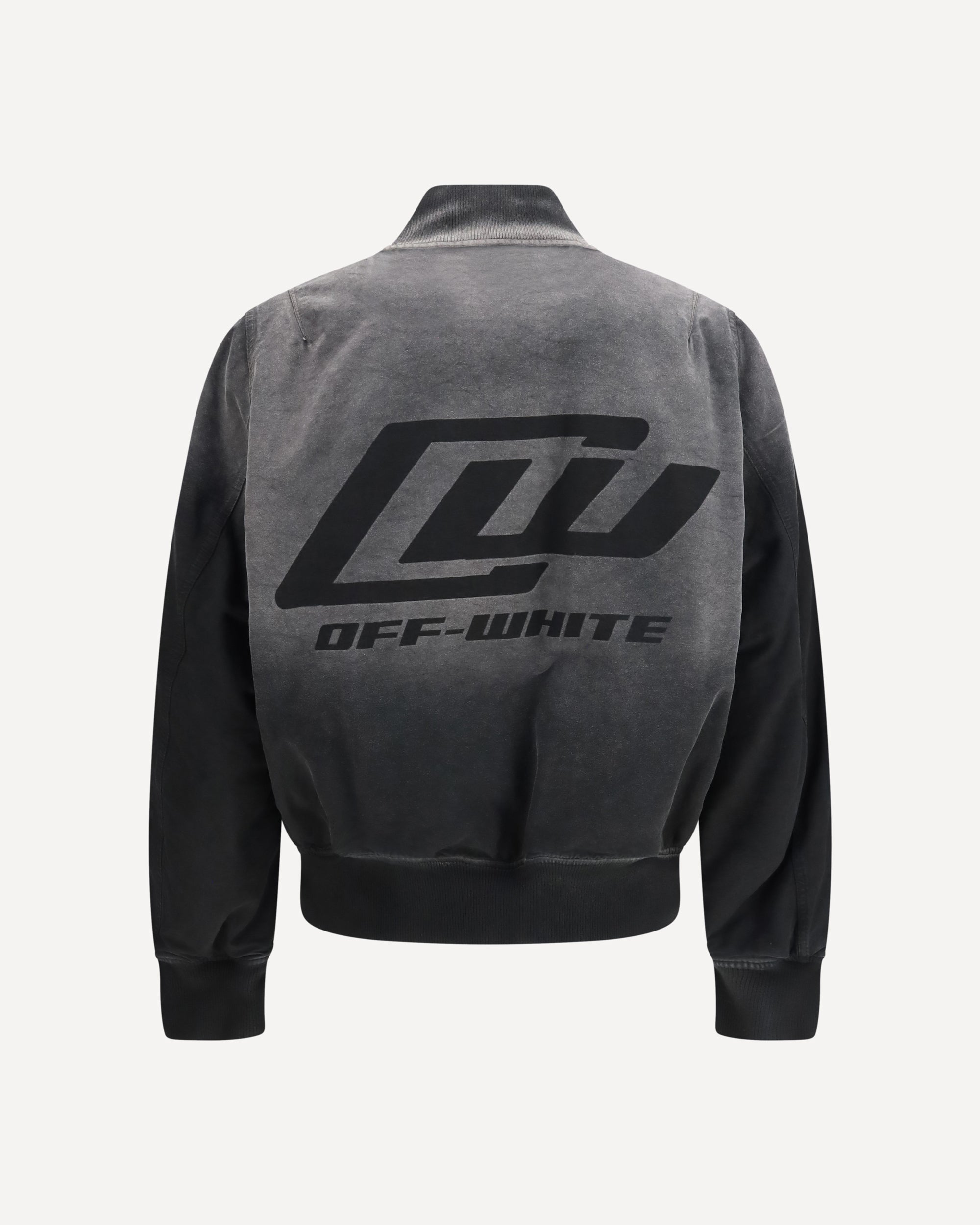 Off-White Washed denim Bomber Jacket, view 2