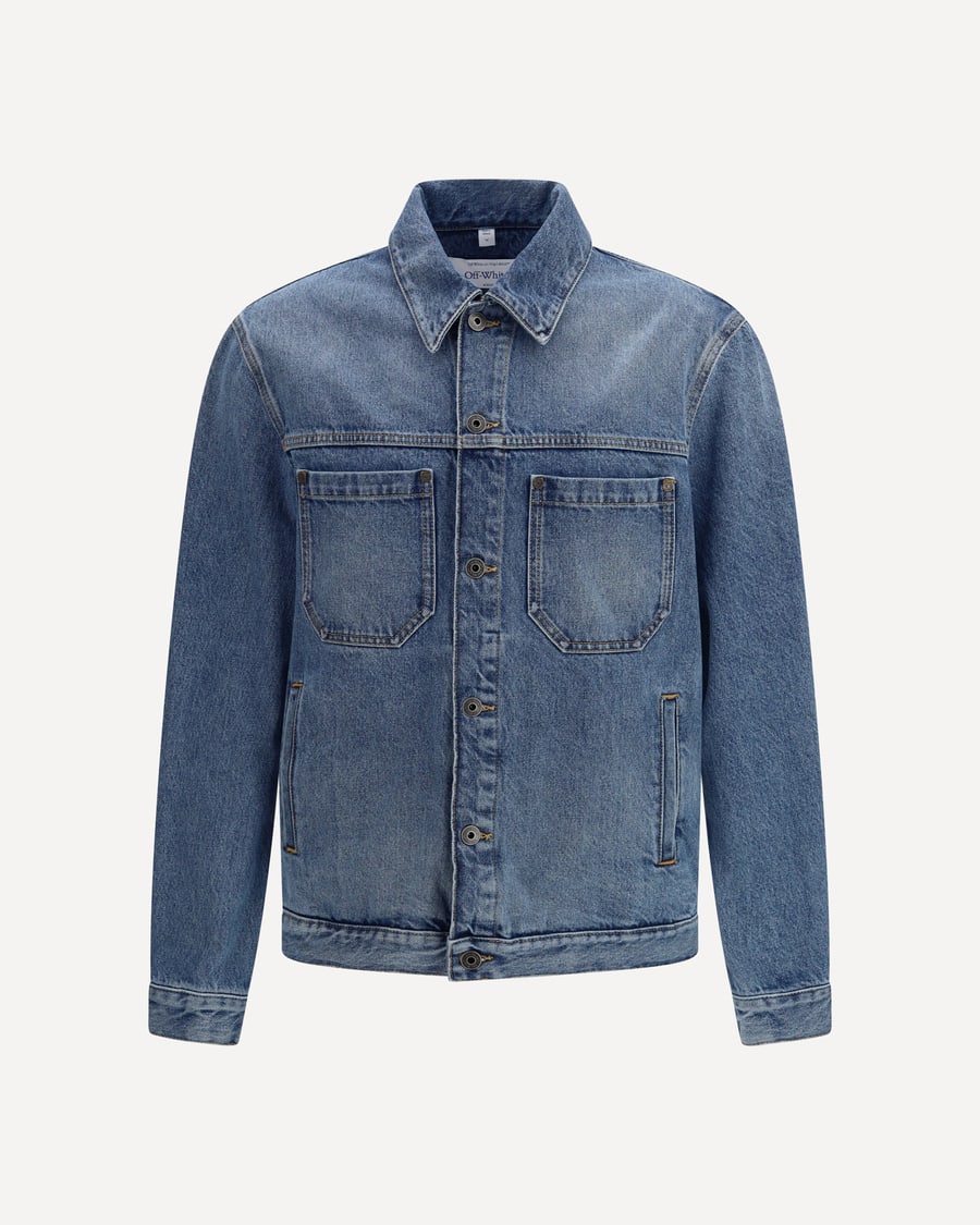 Off-White Half Arrow Skate Denim Jacket, view 3