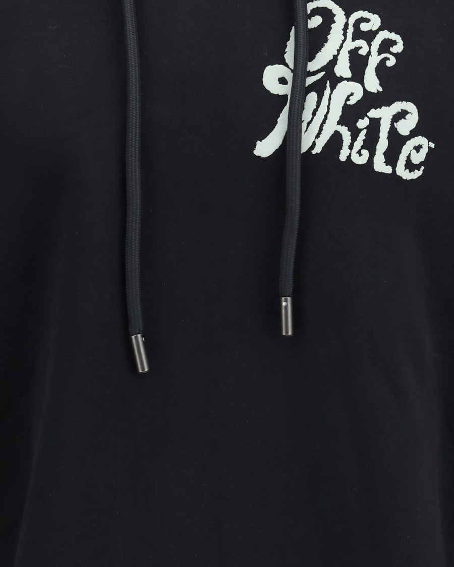 Off-White Cotton Hoodie, view 5