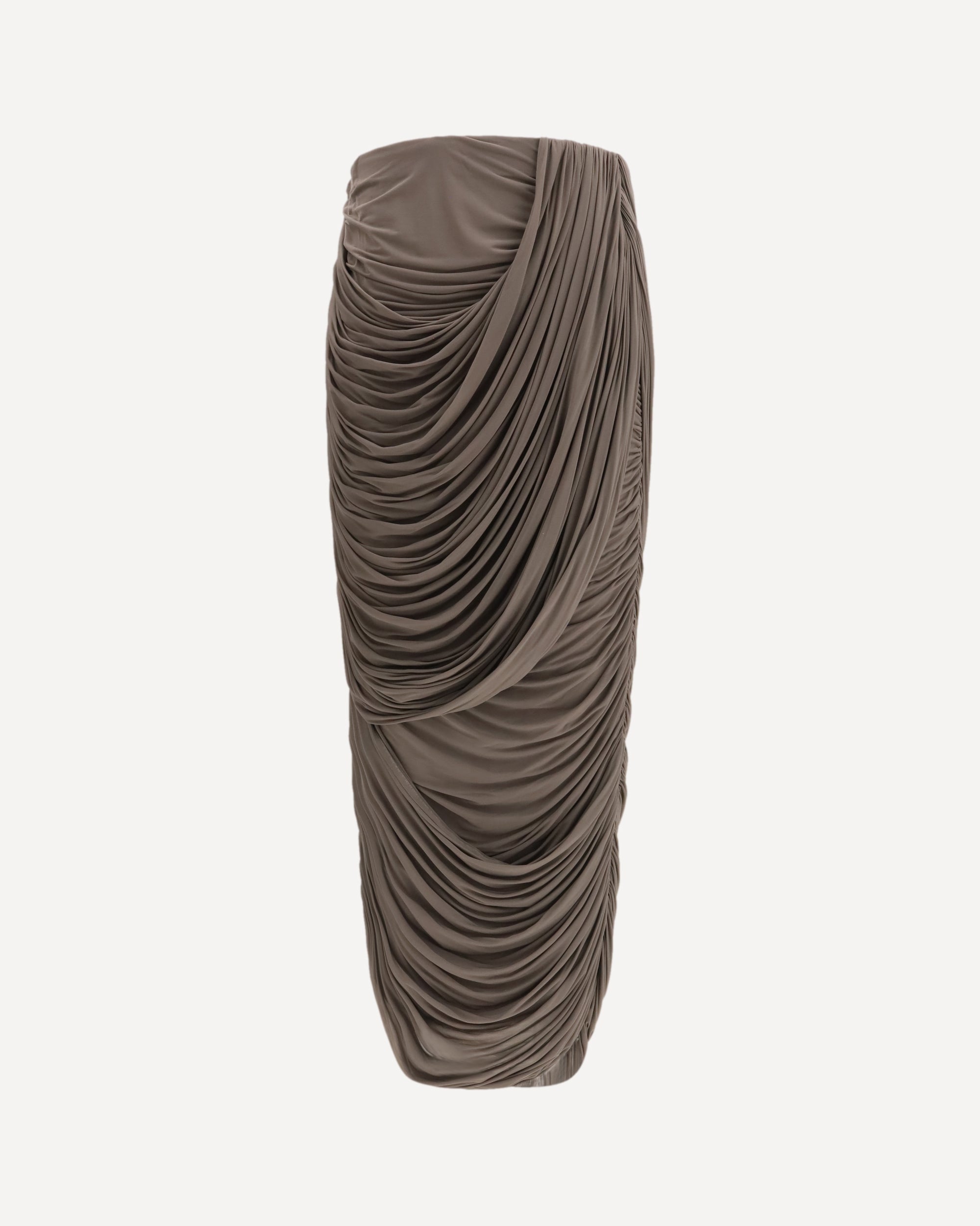 MAGDA BUTRYM Draped silk midi Skirt
