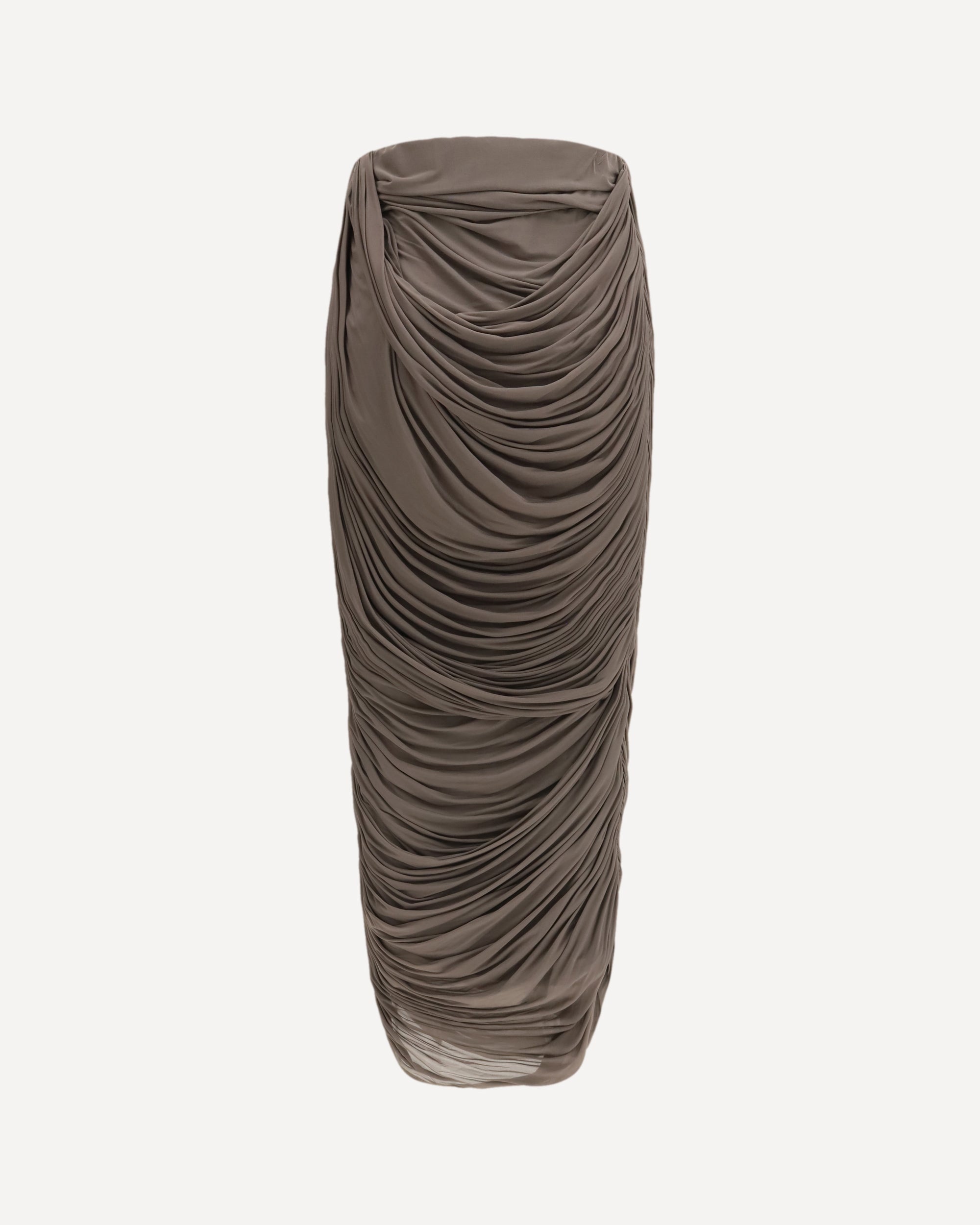 MAGDA BUTRYM Draped silk midi Skirt, view 2