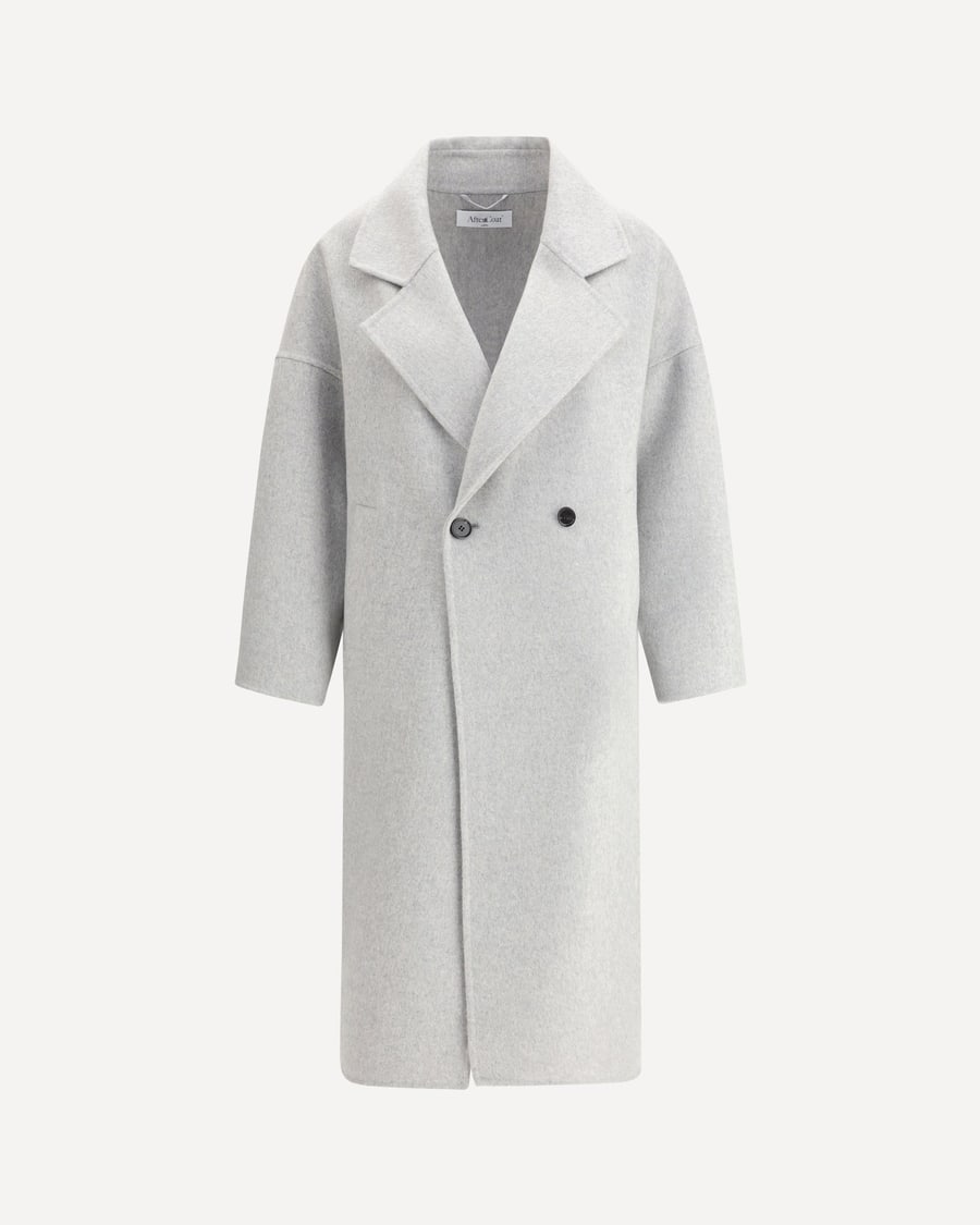 AFTERCOAT Double-breasted long Coat, view 3