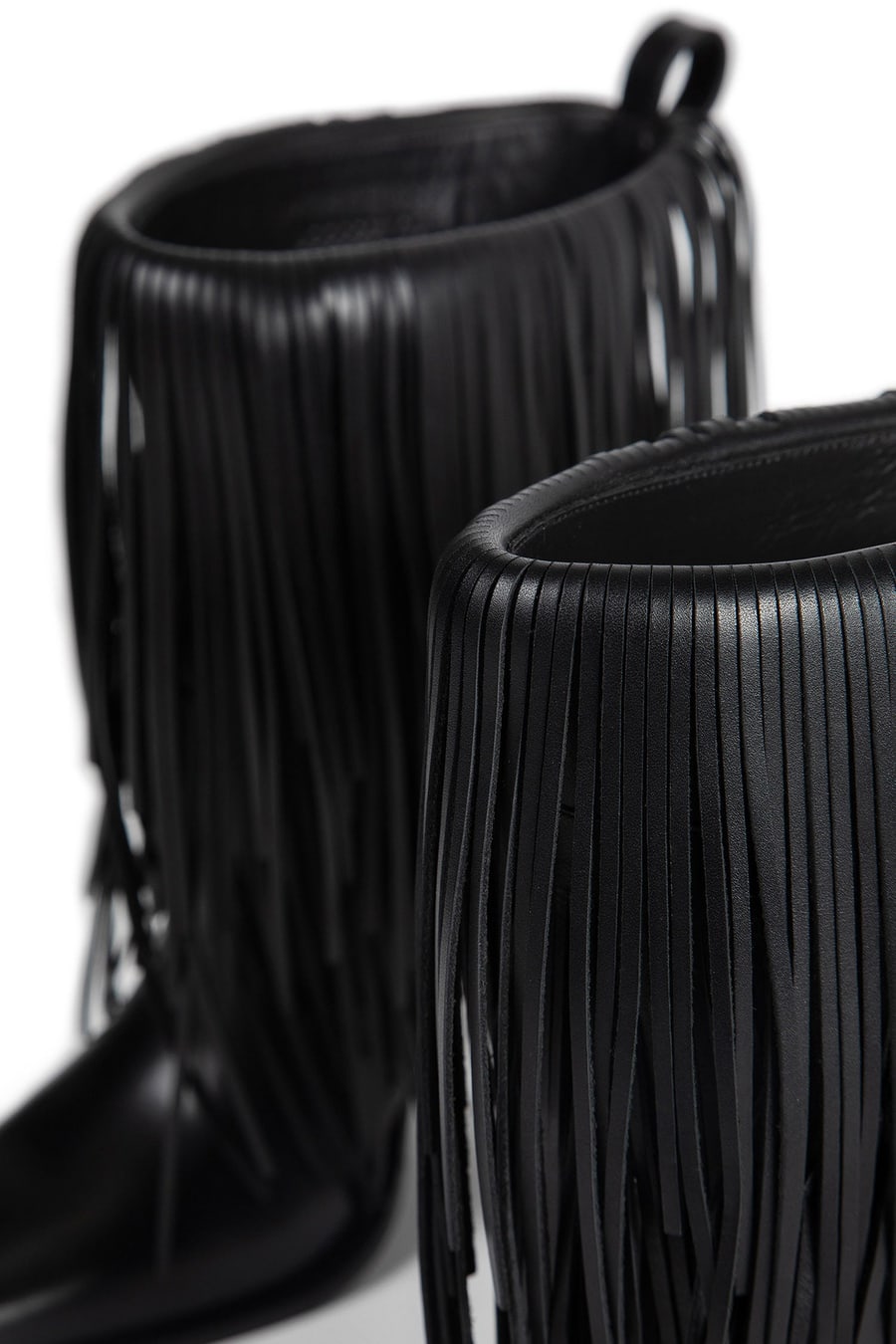 Balenciaga Avenue Fringe Ankle Boots, view 8