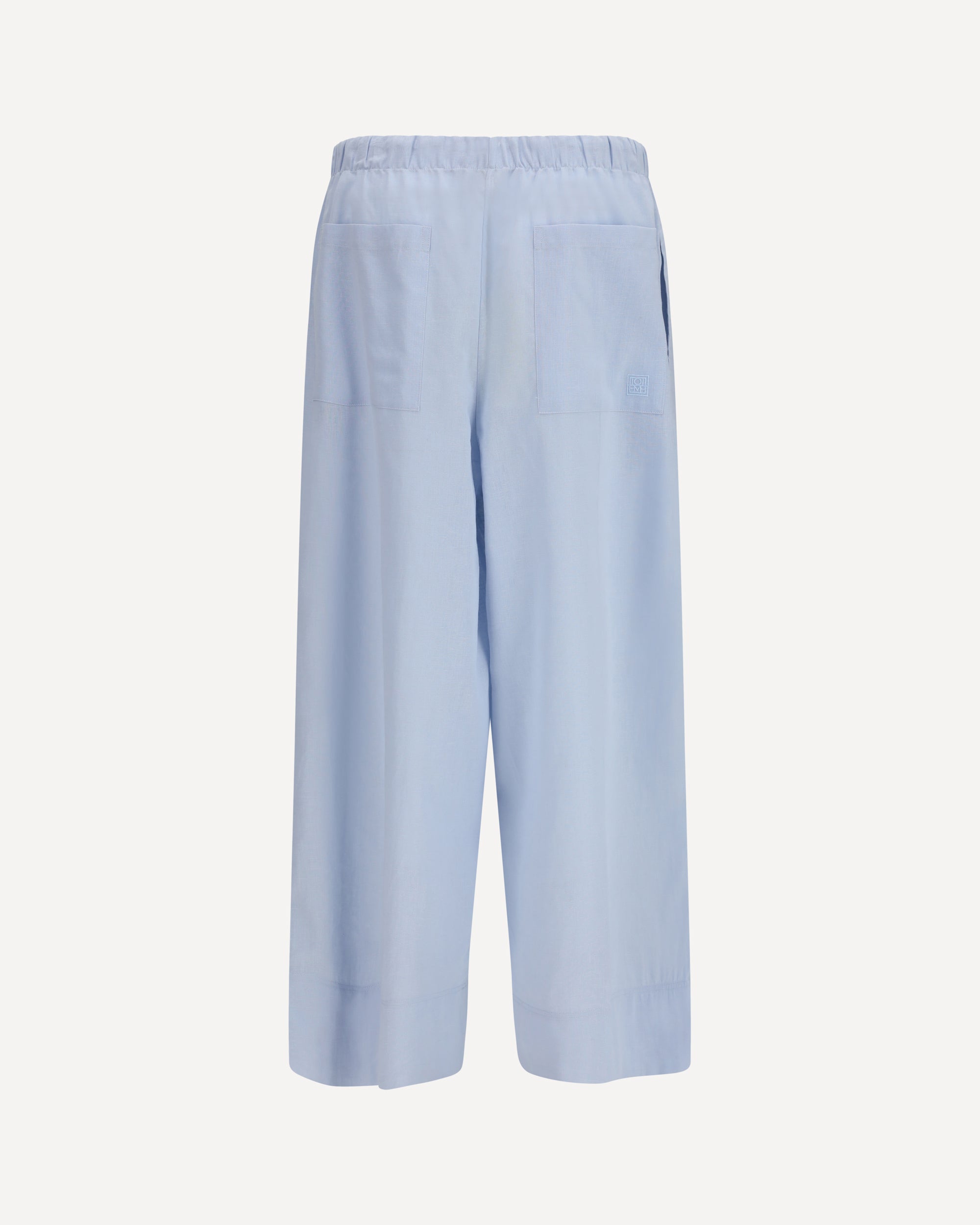 Toteme Cotton and linen blend palazzo Pants, view 2