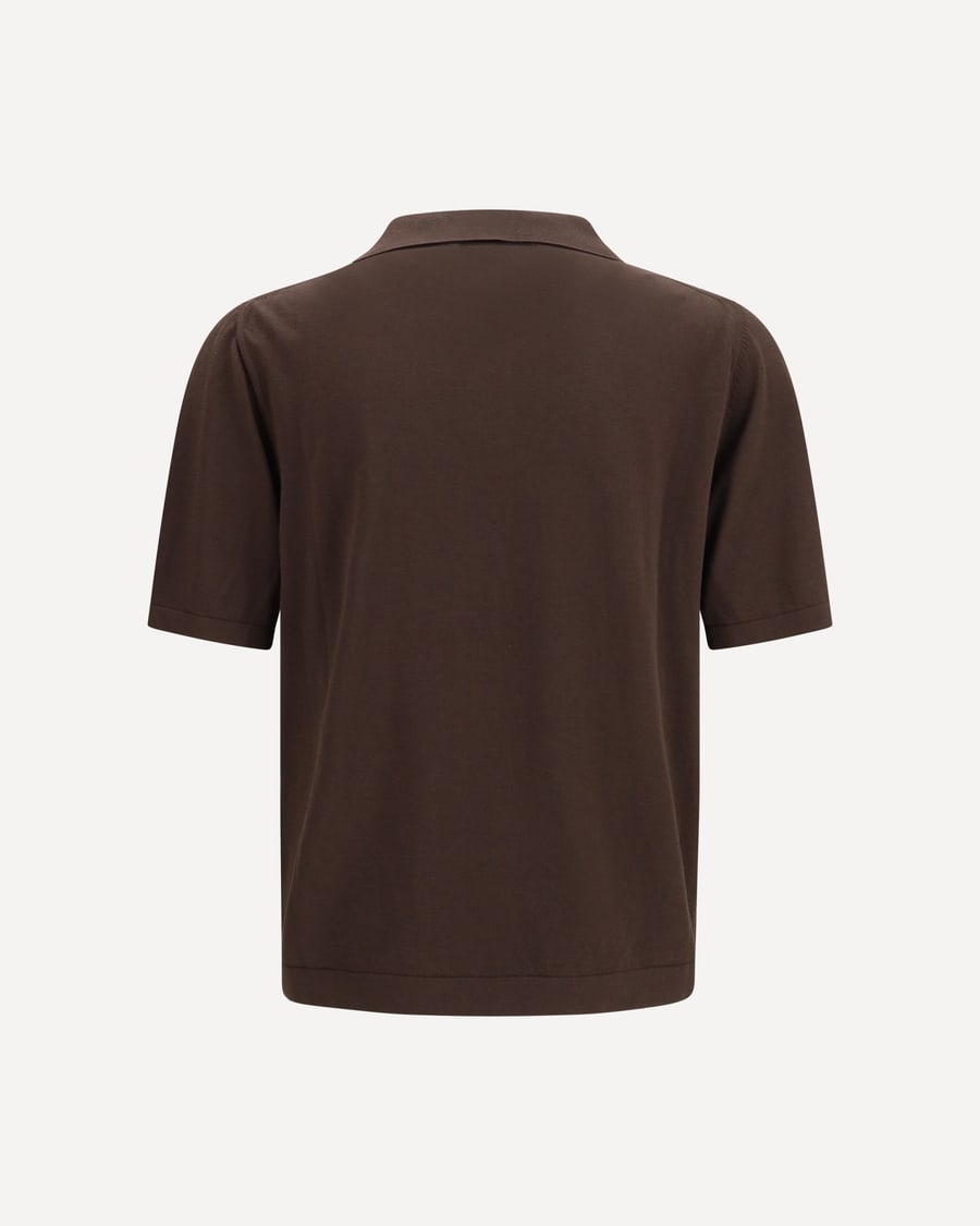 CRUNA Levanti V-neck knit T-shirt, view 4
