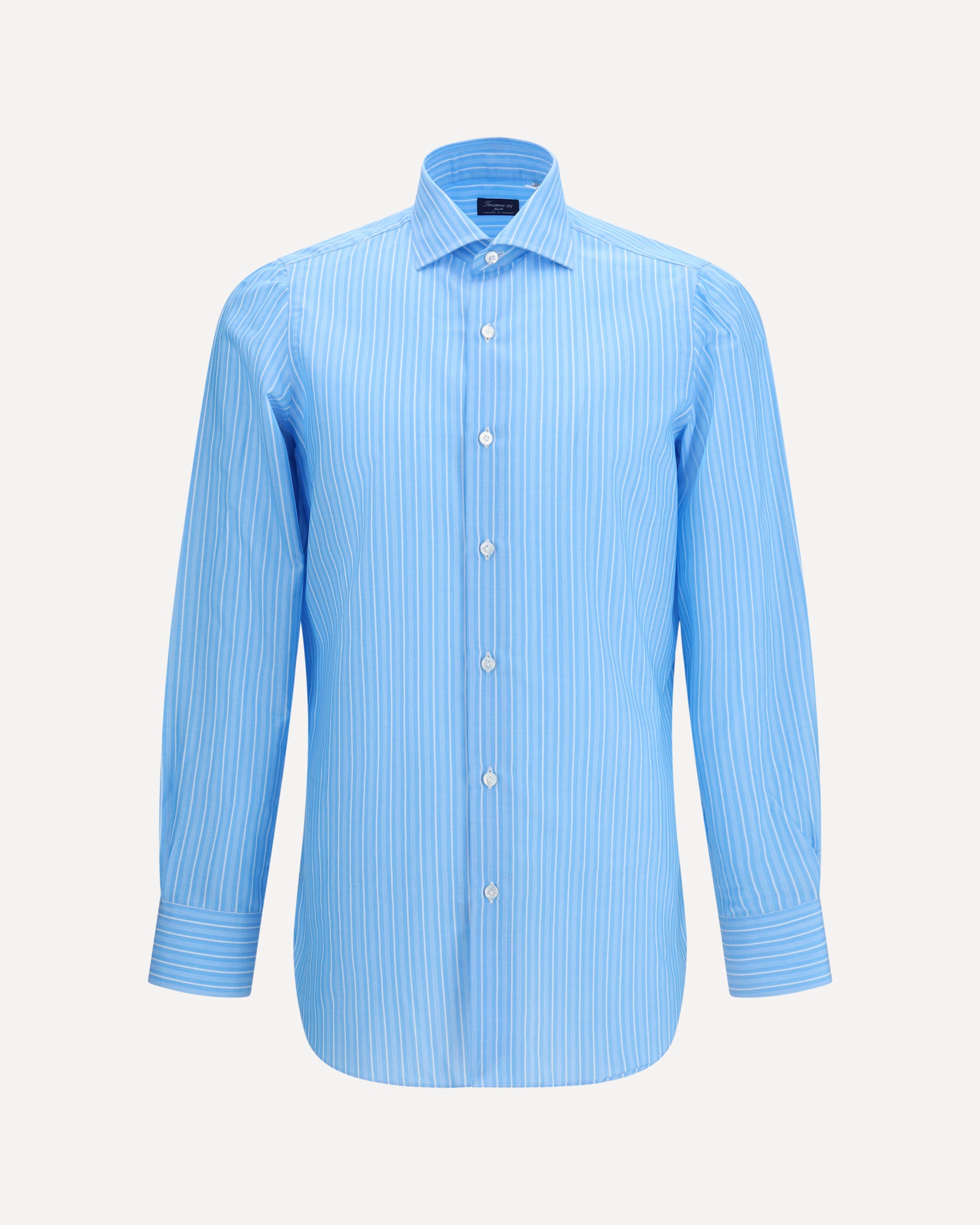 FINAMORE Regular 170 a due striped shirt in Egyptian cotton